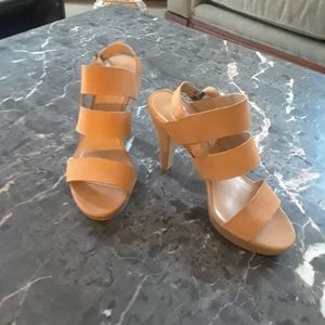 Nude Franco Sarto strappy heels